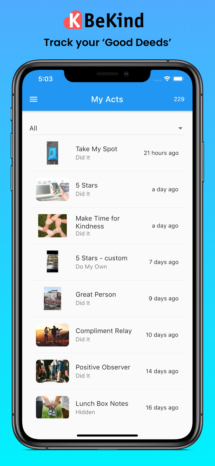 BeKind Acts of Kindness Ideas