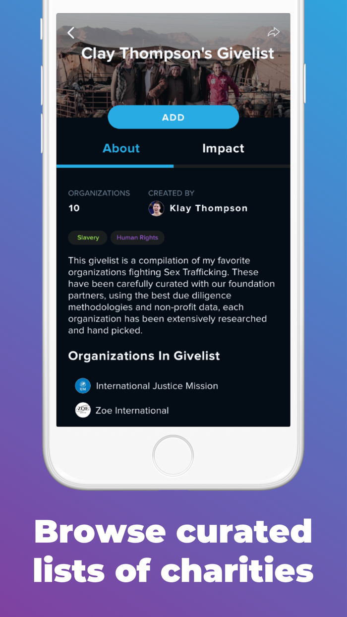 Givelist Donate to Charity