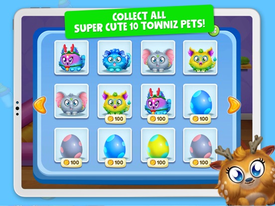 Towniz - Hatch eggs, Merge and Raise your Virtual Pet - Pet games for  kids::Appstore for Android