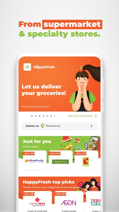 Happyfresh Grocery Delivery By Icart Group Pte Ltd Ios ã‚¢ãƒ¡ãƒªã‚«åˆè¡†å›½ Searchman ã‚¢ãƒ—ãƒªãƒžãƒ¼ã‚±ãƒƒãƒˆãƒ‡ãƒ¼ã‚¿