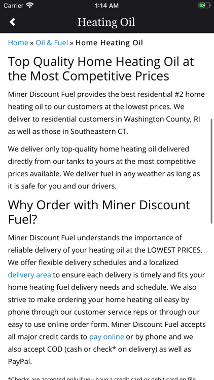 Miner Discount Fuel