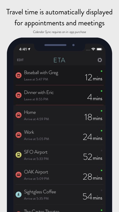 ETA - Arrive on time ETA - Arrive on time