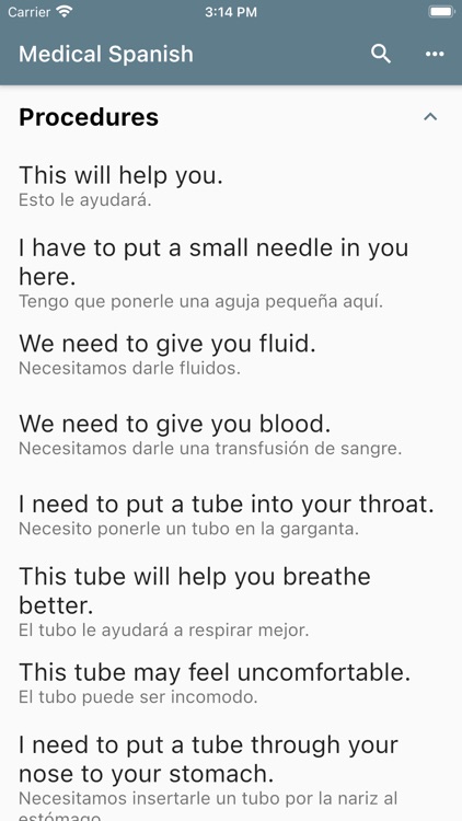 Spanish Medical Phrases screenshot-8