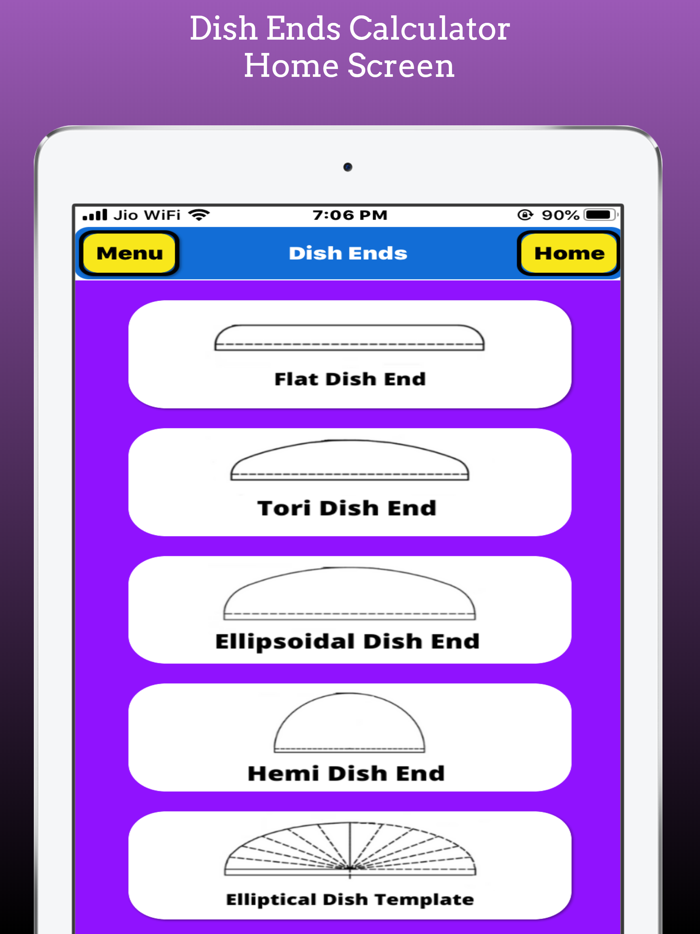 Dish Ends Calculator