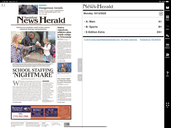 Marshfield News-Herald Print screenshot 2