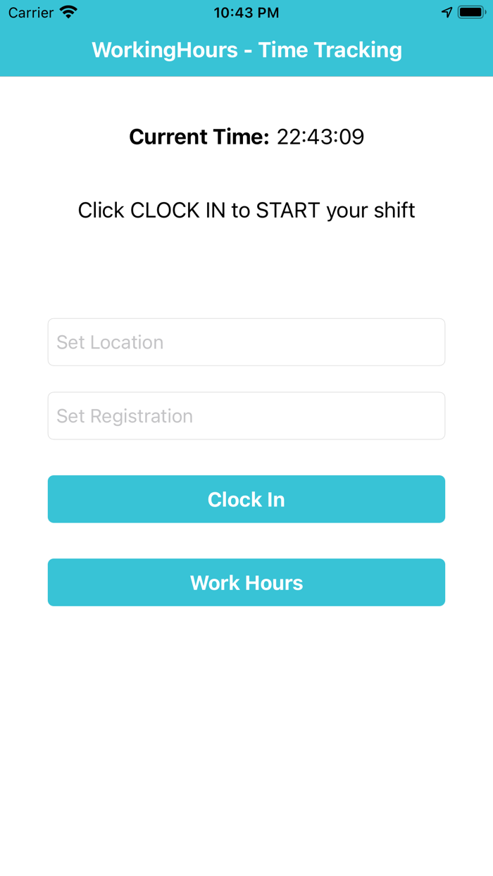 Working Hours - Time tracking