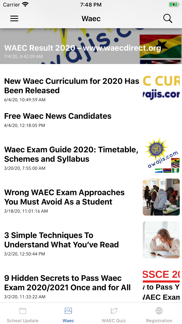 WAEC Guide, Q  A and Results