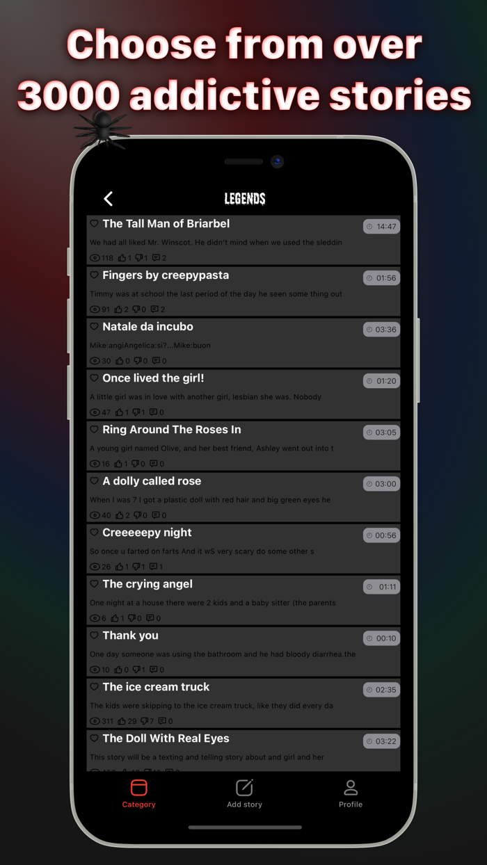 Scary stories - Addicted story