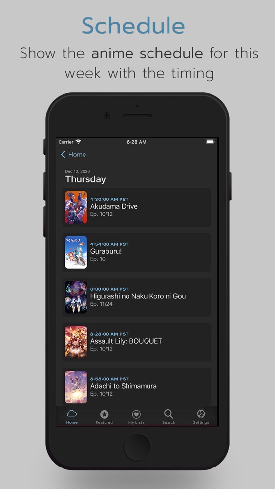 Anime Cloud - Anime Schedule App for iPhone - Free Download Anime Cloud