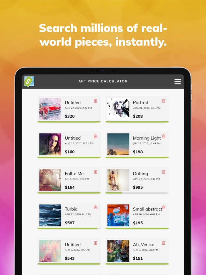 Art Price Calculator