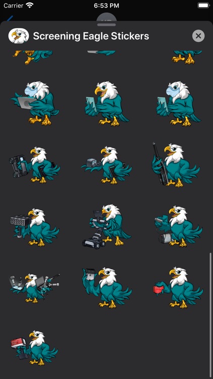 Screening Eagle Stickers
