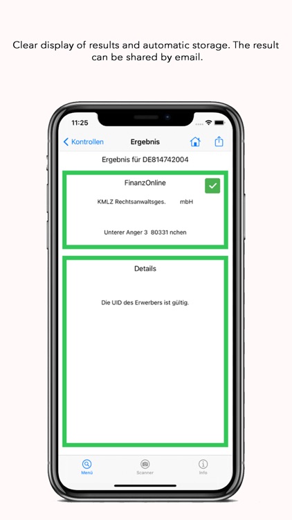 KMLZ VAT-ID Verifier App screenshot-3