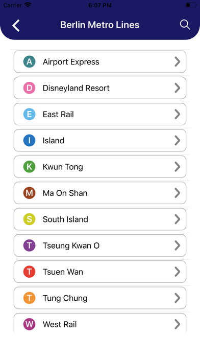 MTR Hong Kong Metro Route Map screenshot 4