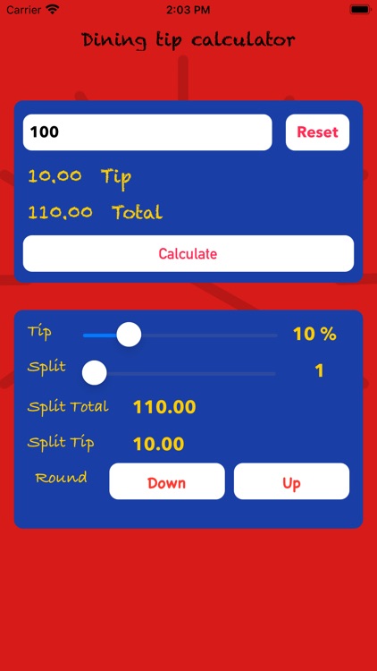 Party Tip Calculator App