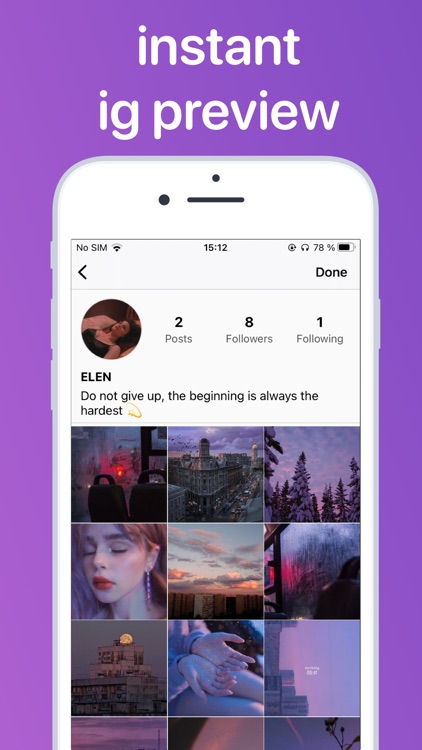 Feed planner for Instagram