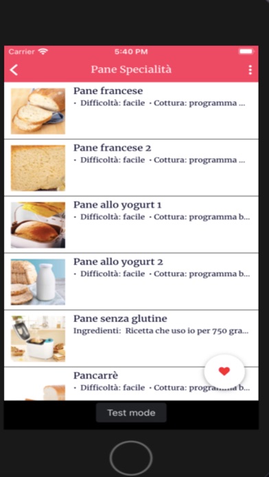 Ricette Macchina del pane screenshot 2