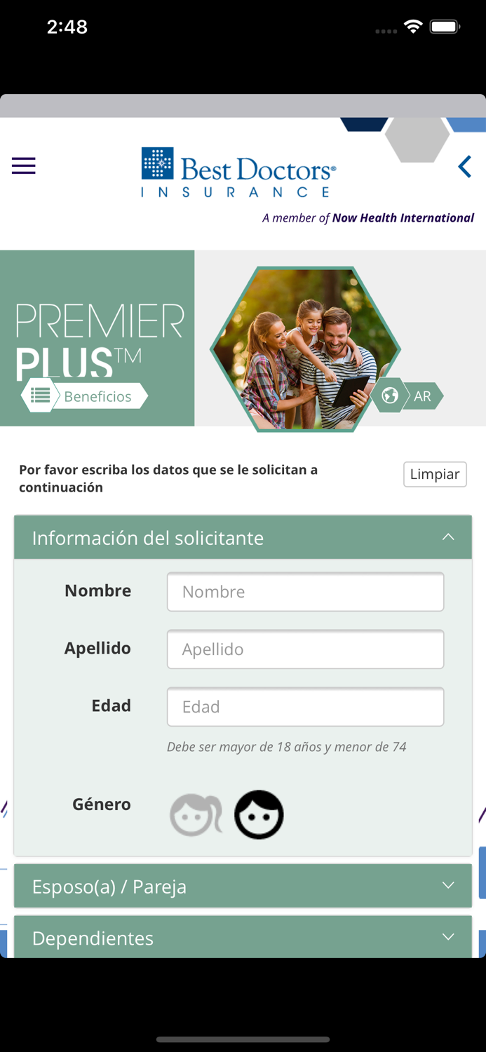 Best Doctors Ins. Cotizador