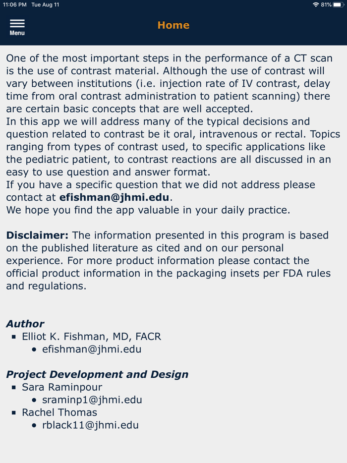 CTisus Contrast Protocols
