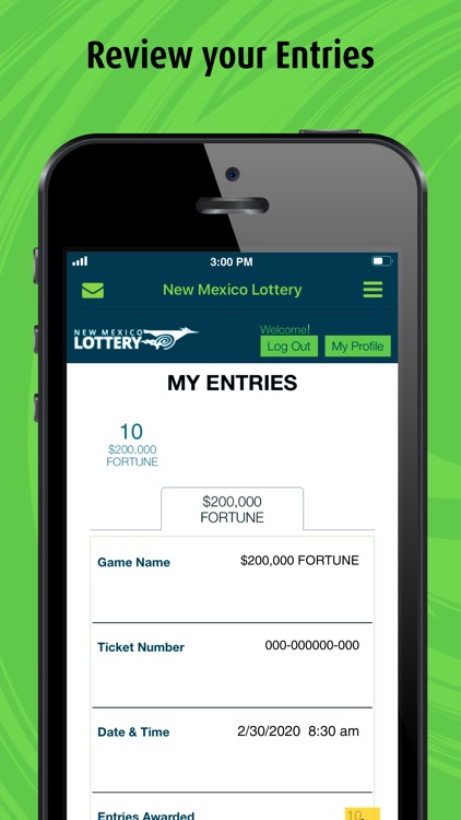 NM Lottery Play Again App