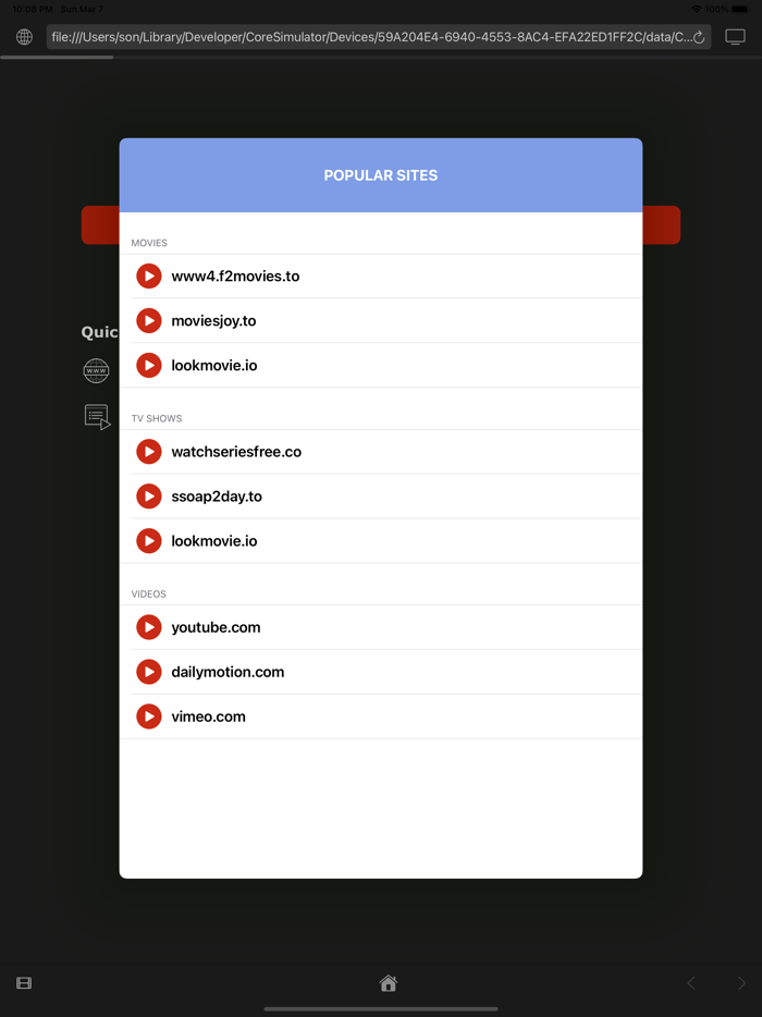 WEB VIDEO CAST - FOR SMART TV