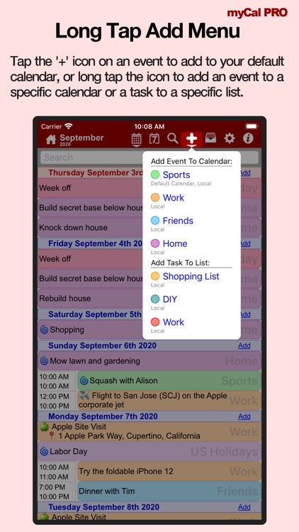 Events & Diary: myCal PRO screenshot-6