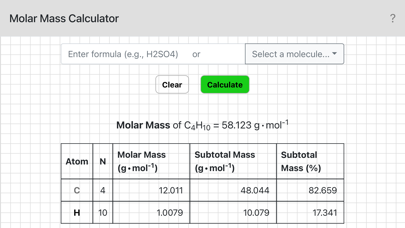 How to cancel & delete Chemistry - Molar Mass from iphone & ipad 1