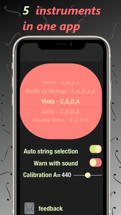Dybos Violin Tuner Screenshot 4