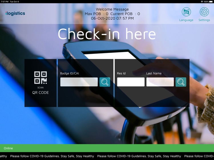 iLogistics Check-in