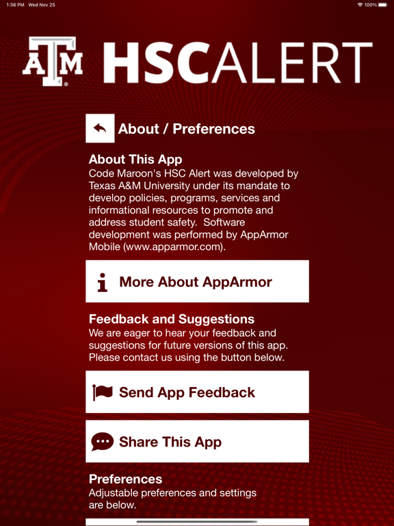 HSC Alert screenshot 3