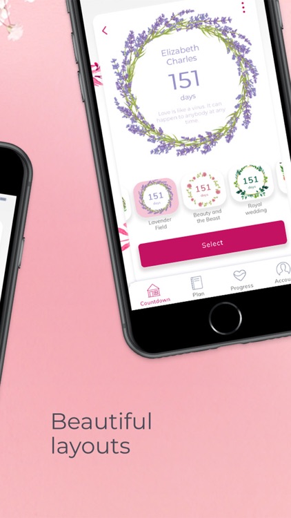 App Wedding planner, countdown screenshot-3