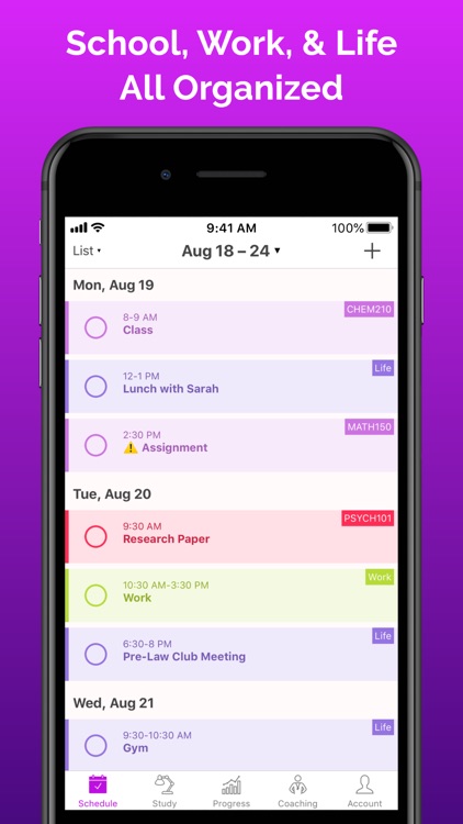 Chipper: College Daily Planner