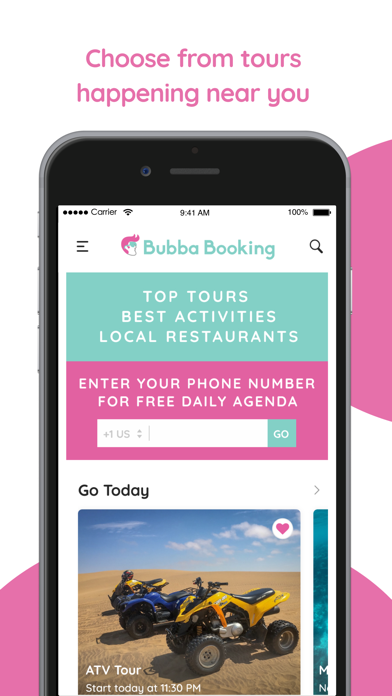 How to cancel & delete Bubba Booking – Tours Near Me from iphone & ipad 1