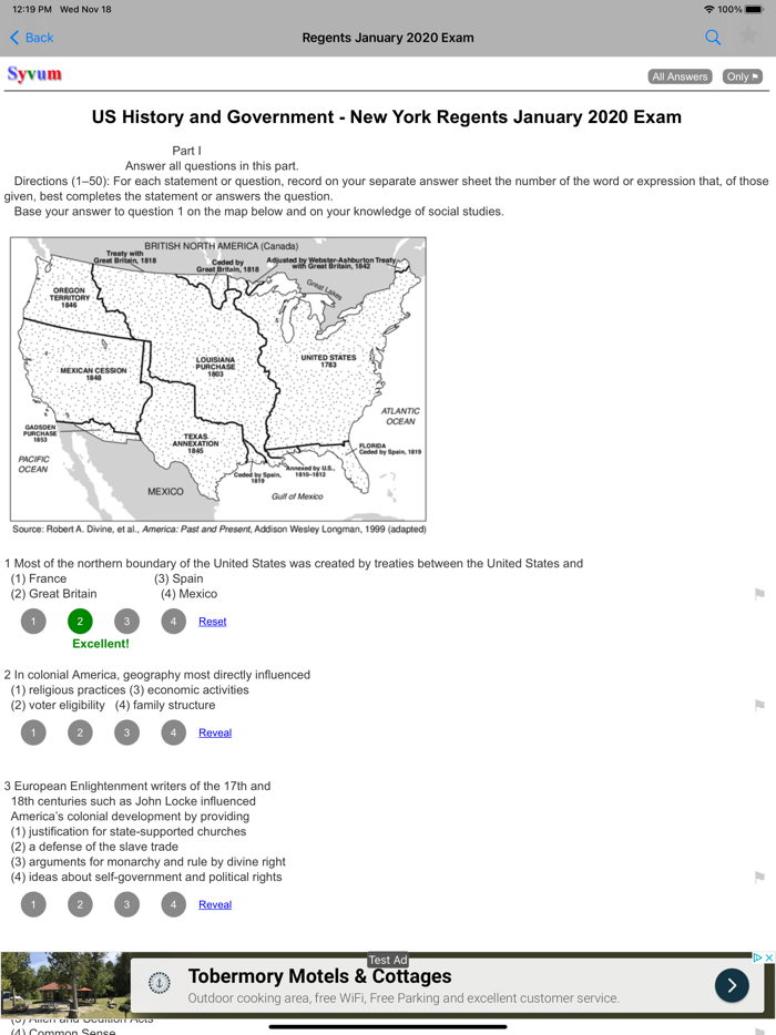 Regents US History and Govt