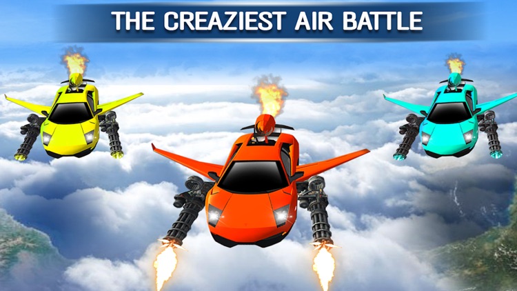 Car Shooting Flying Battle Sim