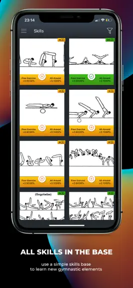 Game screenshot GYMES - app for gymnastics apk