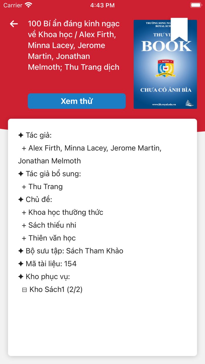 Library Of Royal School