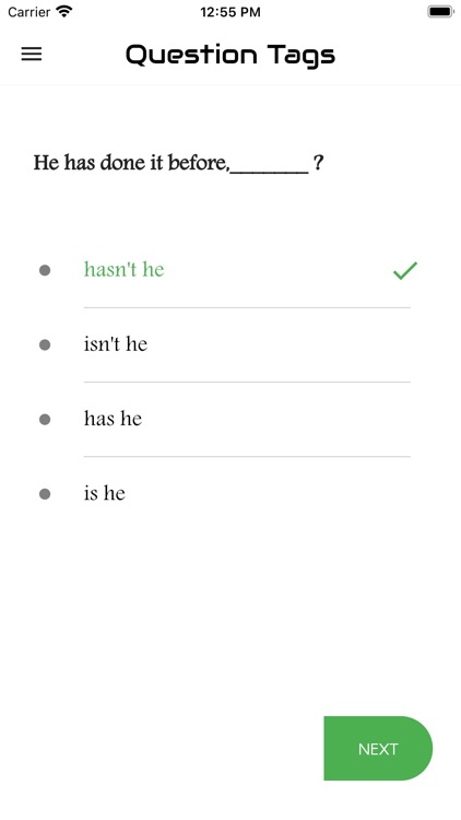English Question Tags Practice screenshot-6