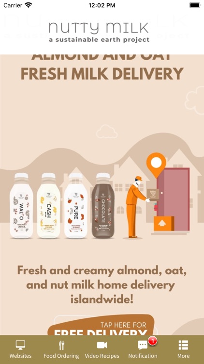 Almond and Oat Milk Delivery