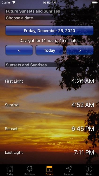 Sunset and Sunrise Times screenshot-3