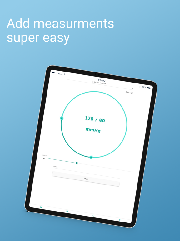 Easy Blood Pressure Diary screenshot