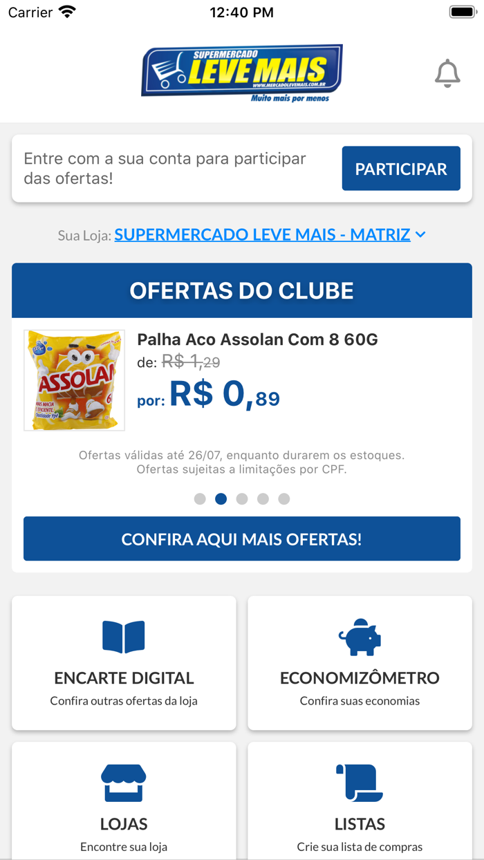 Supermercado Leve Mais