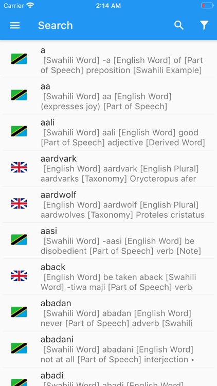 English-Swahili Dictionary