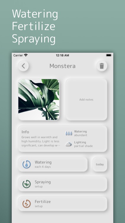 GreenS: Plants care assistant