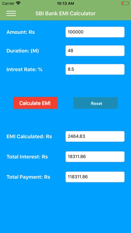 Balance EMI Calculator screenshot-3