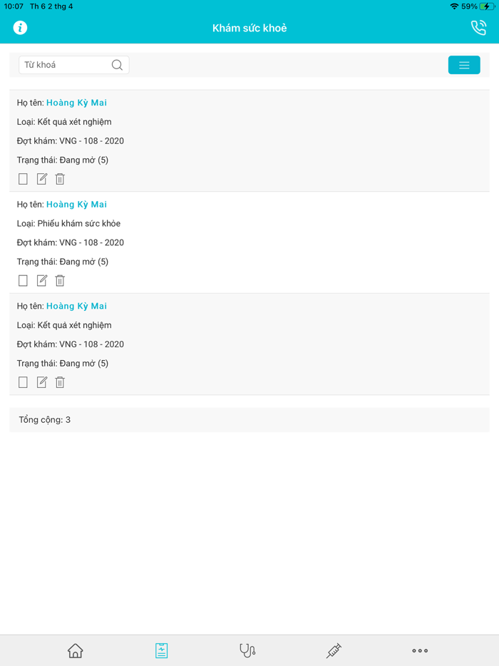 Y bạ điện tử Doctor Anywhere