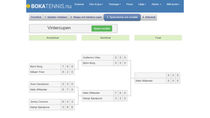 BokaTennis  BokaPadel