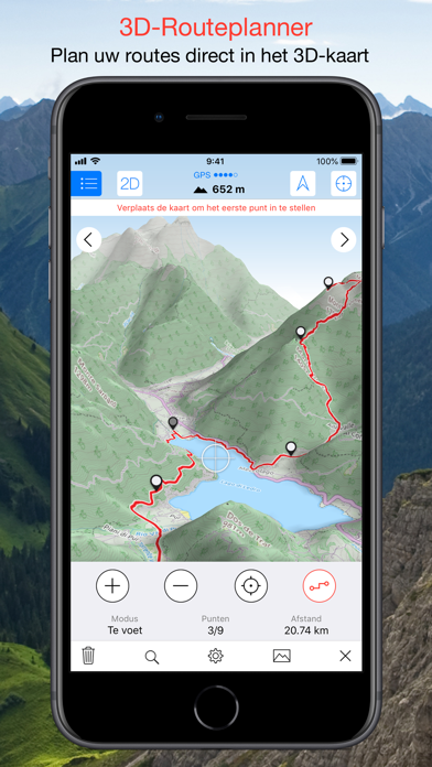 Maps 3D -  Outdoor GPS iPhone app afbeelding 4