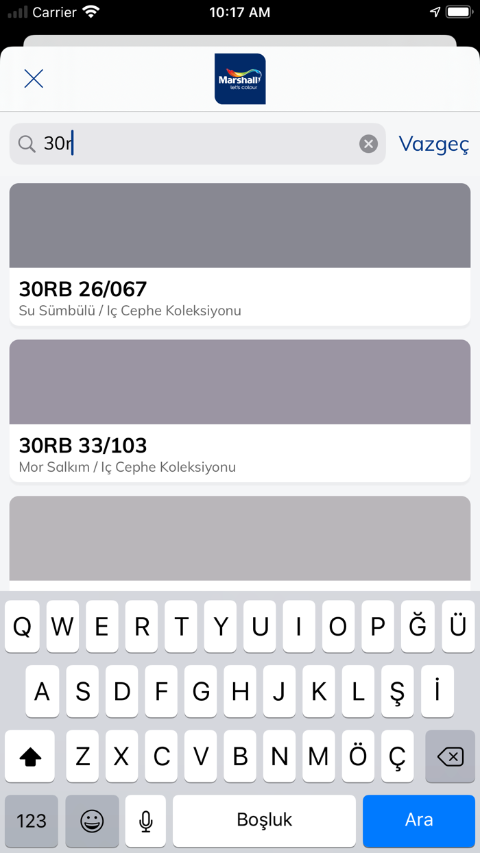 Marshall Renk Okuyucu