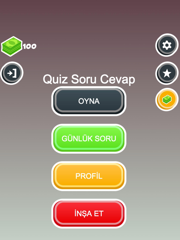 Quiz Soru Cevap