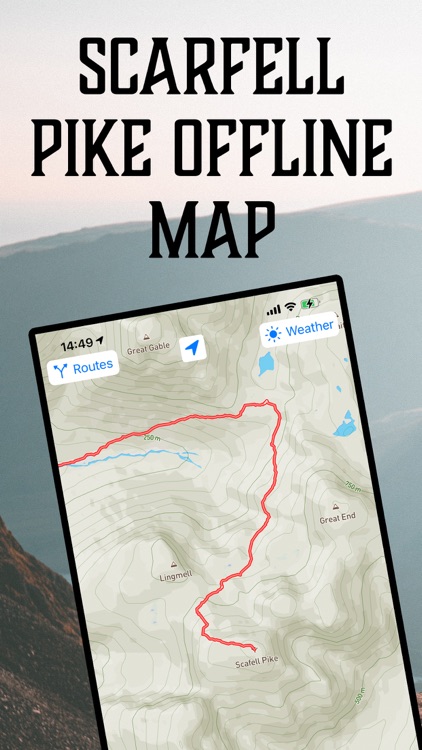 Scafell Pike Offline Map